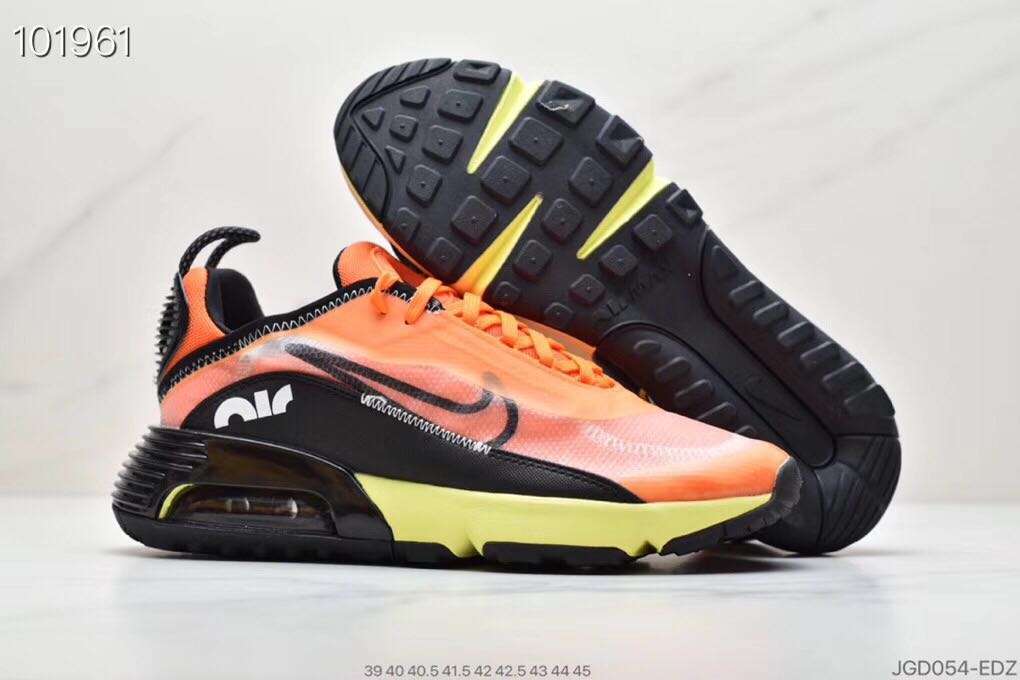 2020 Nike Air Max Vapormax 2090 Flyknit Orange Black Yellow